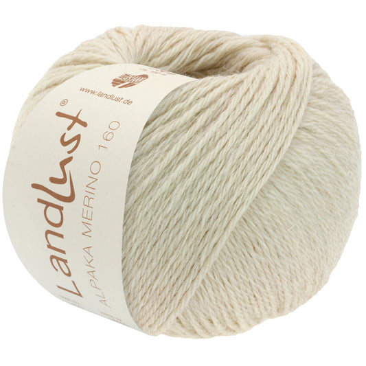 LANDLUST ALPAKA MERINO 160 0402 von Lana Grossa - Farbe Hellbeige bei knitkiste.de