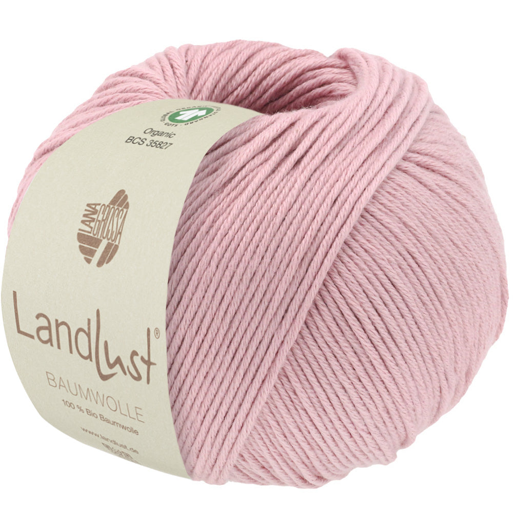 LANDLUST BAUMWOLLE GOTS 0017 von Lana Grossa - Farbe Altrosa bei knitkiste.de