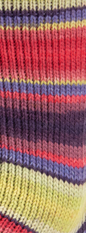 LANDLUST DIE SOCKENWOLLE 0127 von Lana Grossa - Farbe Lavendel/Rot/Hell-/Weißgrün/Gelb/Tomatenrot/;Mauve/Aubergine Ges bei knitkiste.de