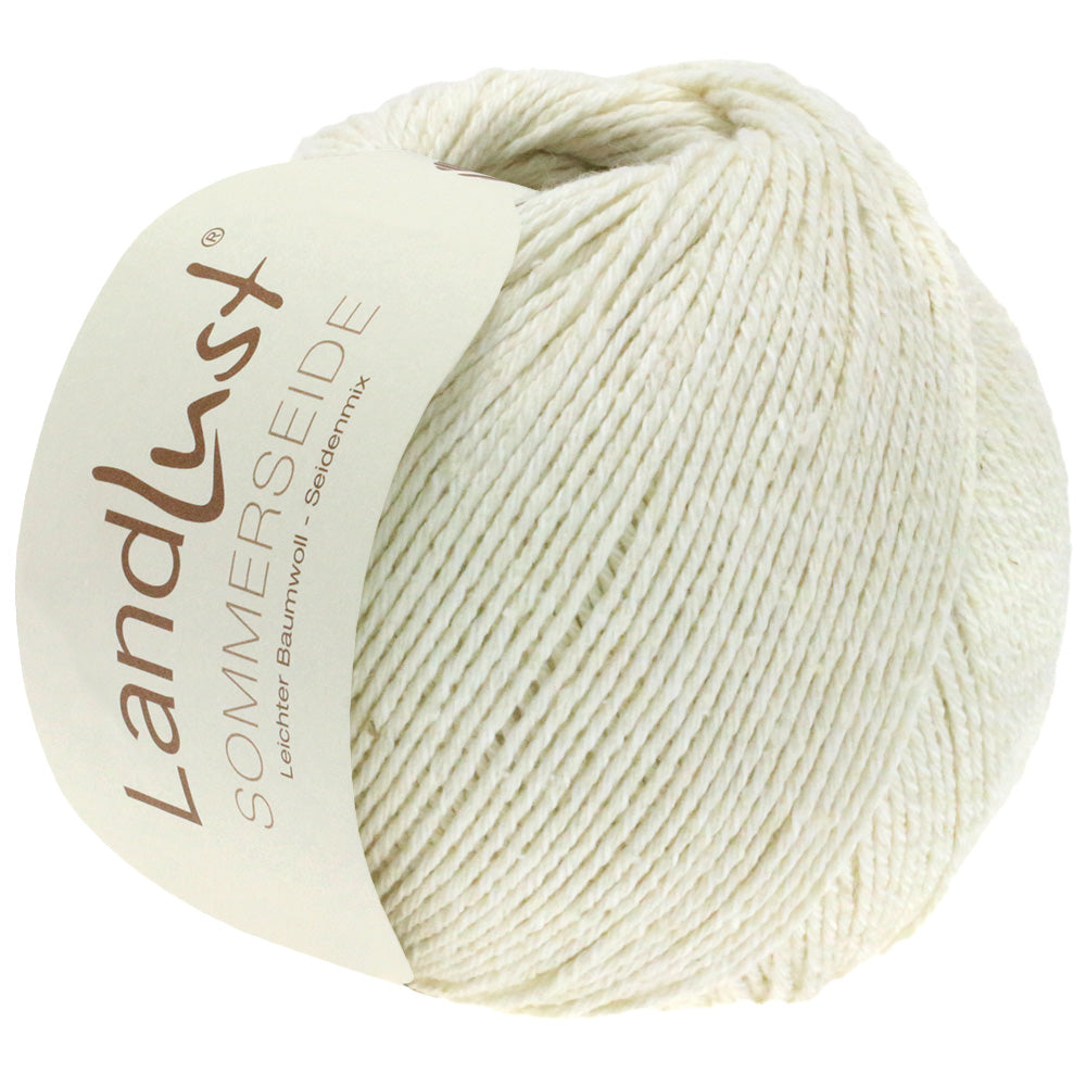 LANDLUST SOMMERSEIDE 0001 von Lana Grossa - Farbe Weiß bei knitkiste.de