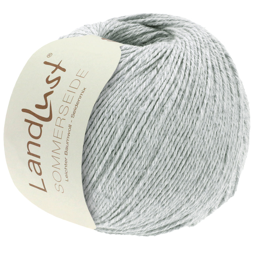 LANDLUST SOMMERSEIDE 0026 von Lana Grossa - Farbe Eisgrau bei knitkiste.de