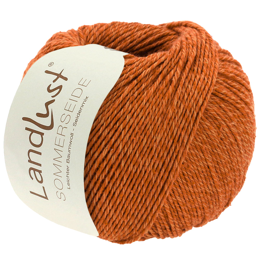 LANDLUST SOMMERSEIDE 0053 von Lana Grossa - Farbe Kürbis bei knitkiste.de