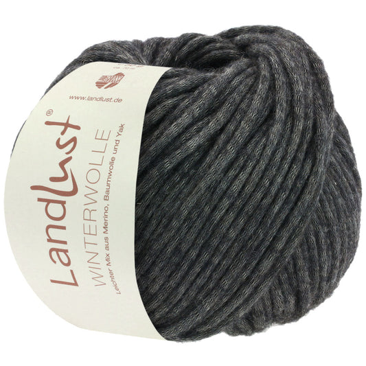 LANDLUST WINTERWOLLE 0007 von Lana Grossa - Farbe Anthrazit Meliert bei knitkiste.de