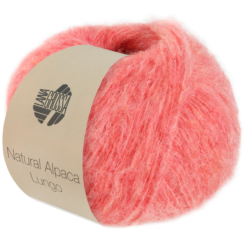 Lana Grossa NATURAL ALPACA LUNGO 0011, Farbe Hellrot