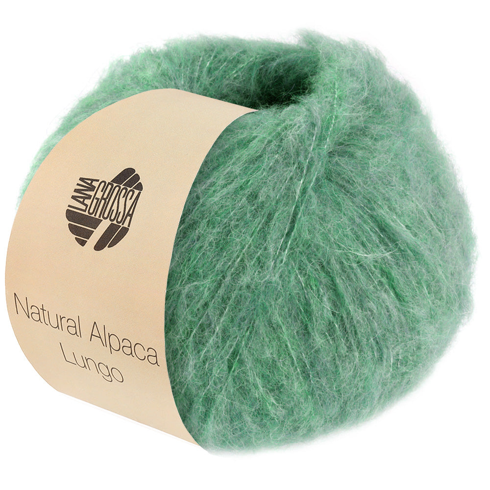 Lana Grossa NATURAL ALPACA LUNGO 0017, Farbe Hellpetrol