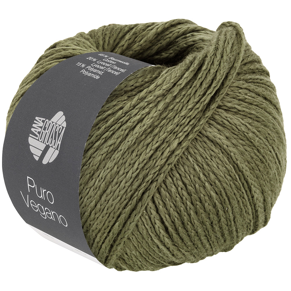 Lana Grossa PURO VEGANO 0014, Farbe Dunkelgrün