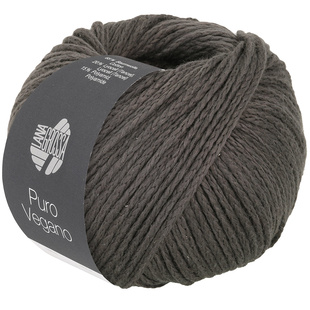 Lana Grossa PURO VEGANO 0017, Farbe Anthrazit