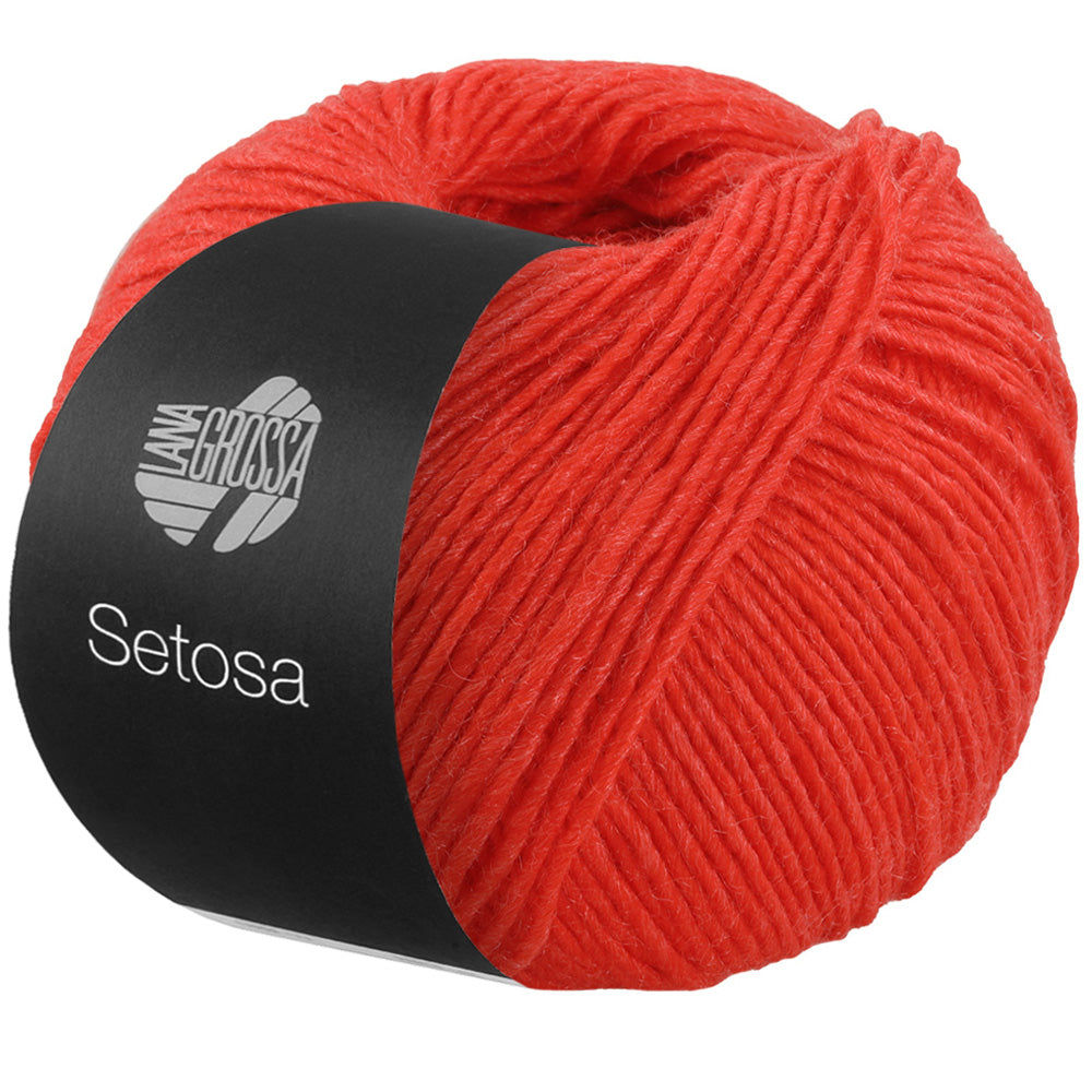 Lana Grossa SETOSA 0009, Farbe Mohnrot