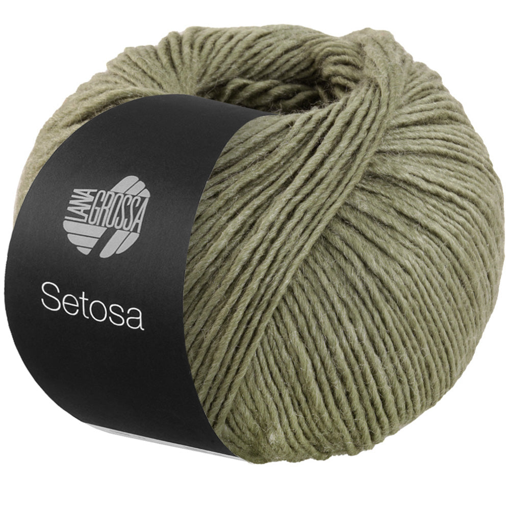 Lana Grossa SETOSA 0017, Farbe Oliv