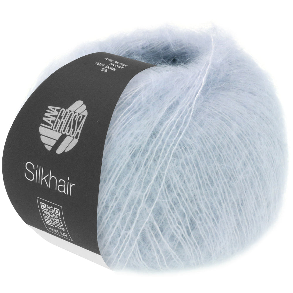 Lana Grossa SILKHAIR 0189, Farbe Lichtgrau