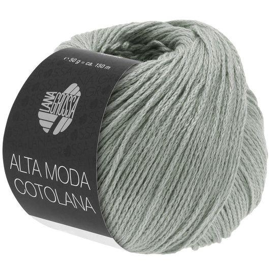 Lana Grossa ALTA MODA COTOLANA 0009, Farbe Grüngrau