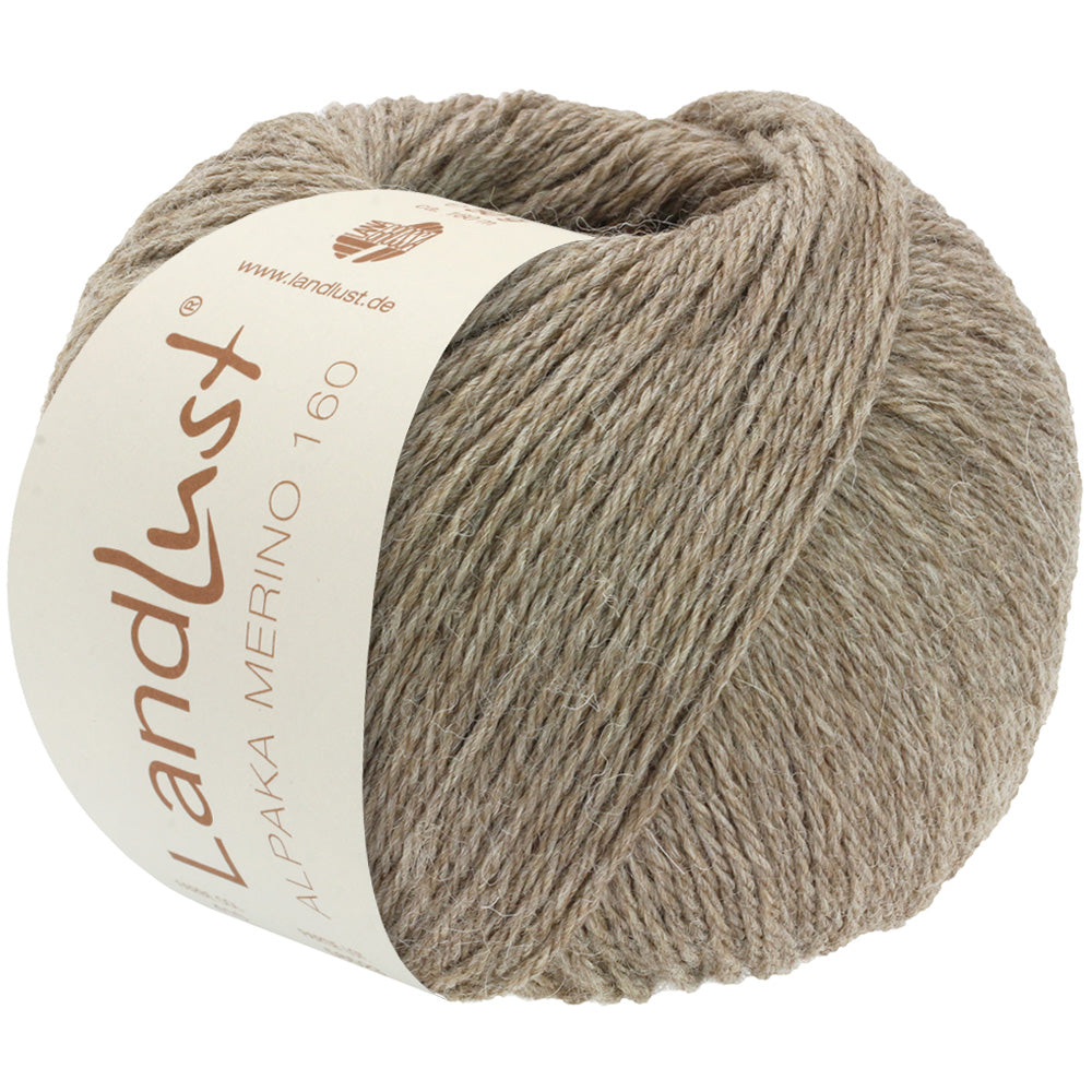 LANDLUST ALPAKA MERINO 160 0404 von Lana Grossa - Farbe Taupe bei knitkiste.de