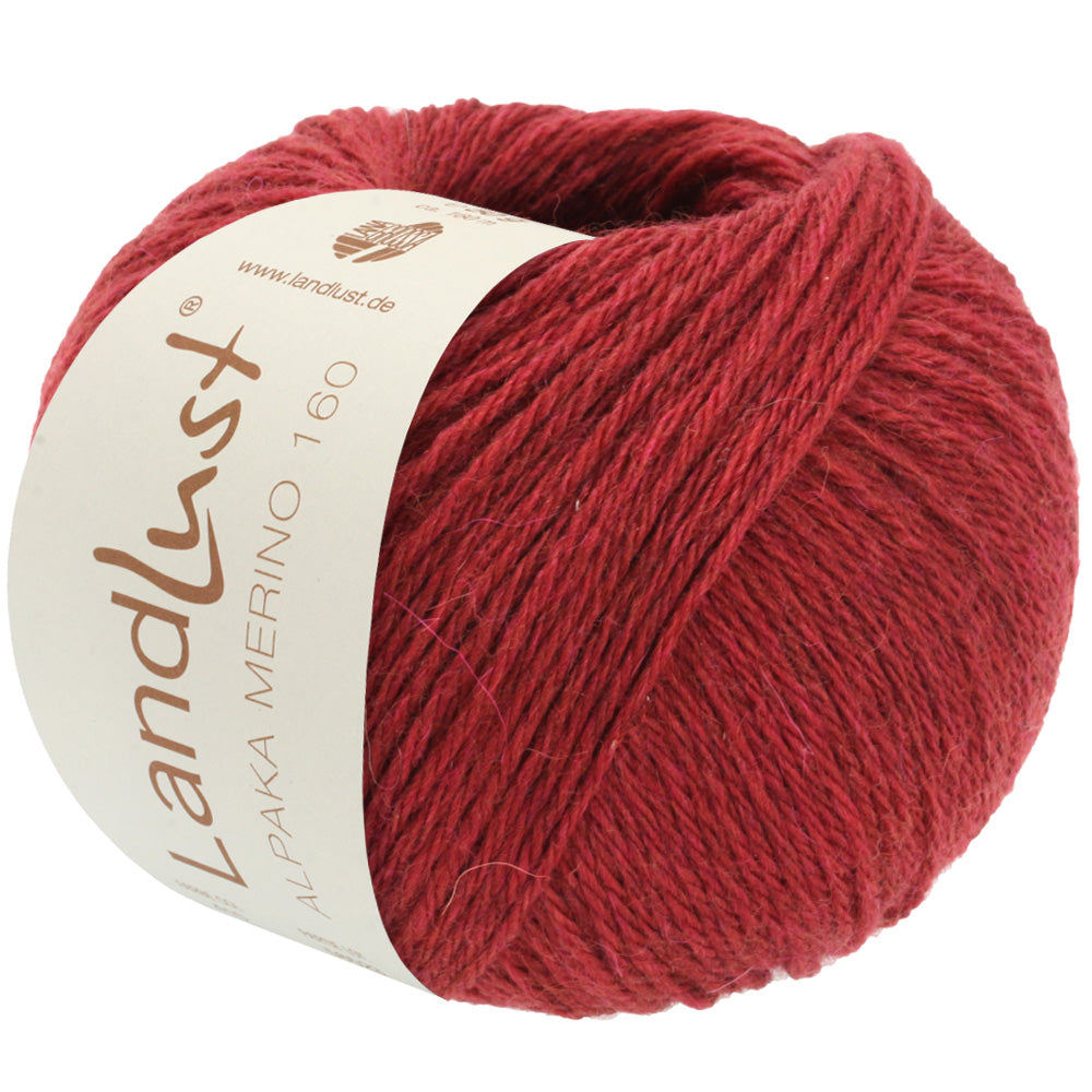LANDLUST ALPAKA MERINO 160 0420 von Lana Grossa - Farbe Bordeaux bei knitkiste.de