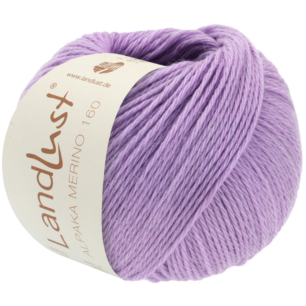 LANDLUST ALPAKA MERINO 160 0440 von Lana Grossa - Farbe Flieder bei knitkiste.de
