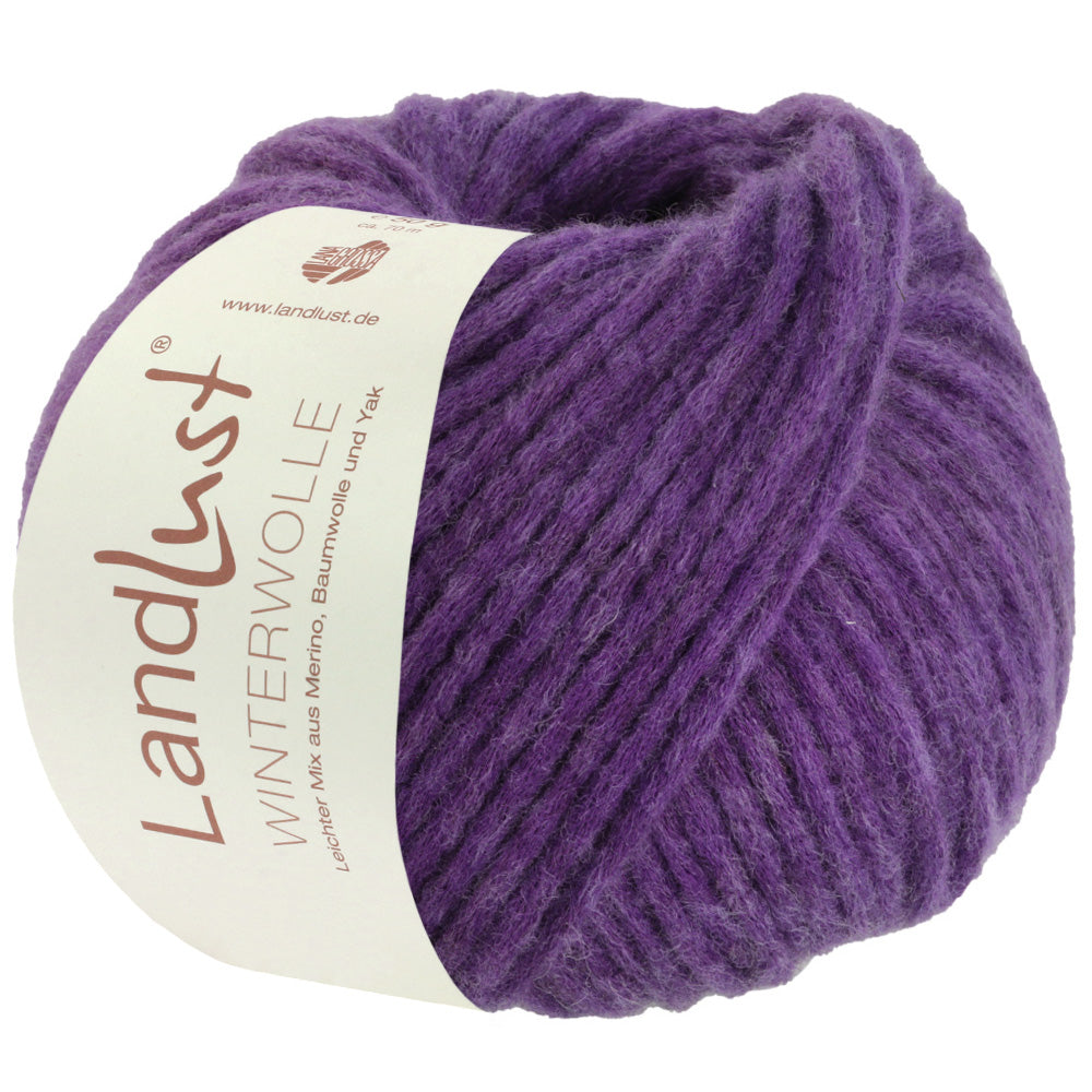 LANDLUST WINTERWOLLE 0027 von Lana Grossa - Farbe Violett Meliert bei knitkiste.de
