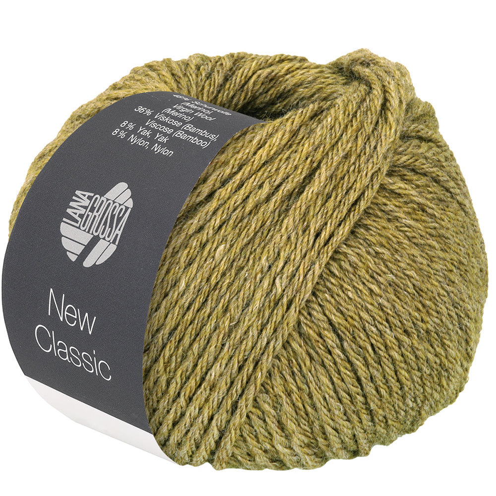 Lana Grossa NEW CLASSIC 0008, Farbe Oliv
