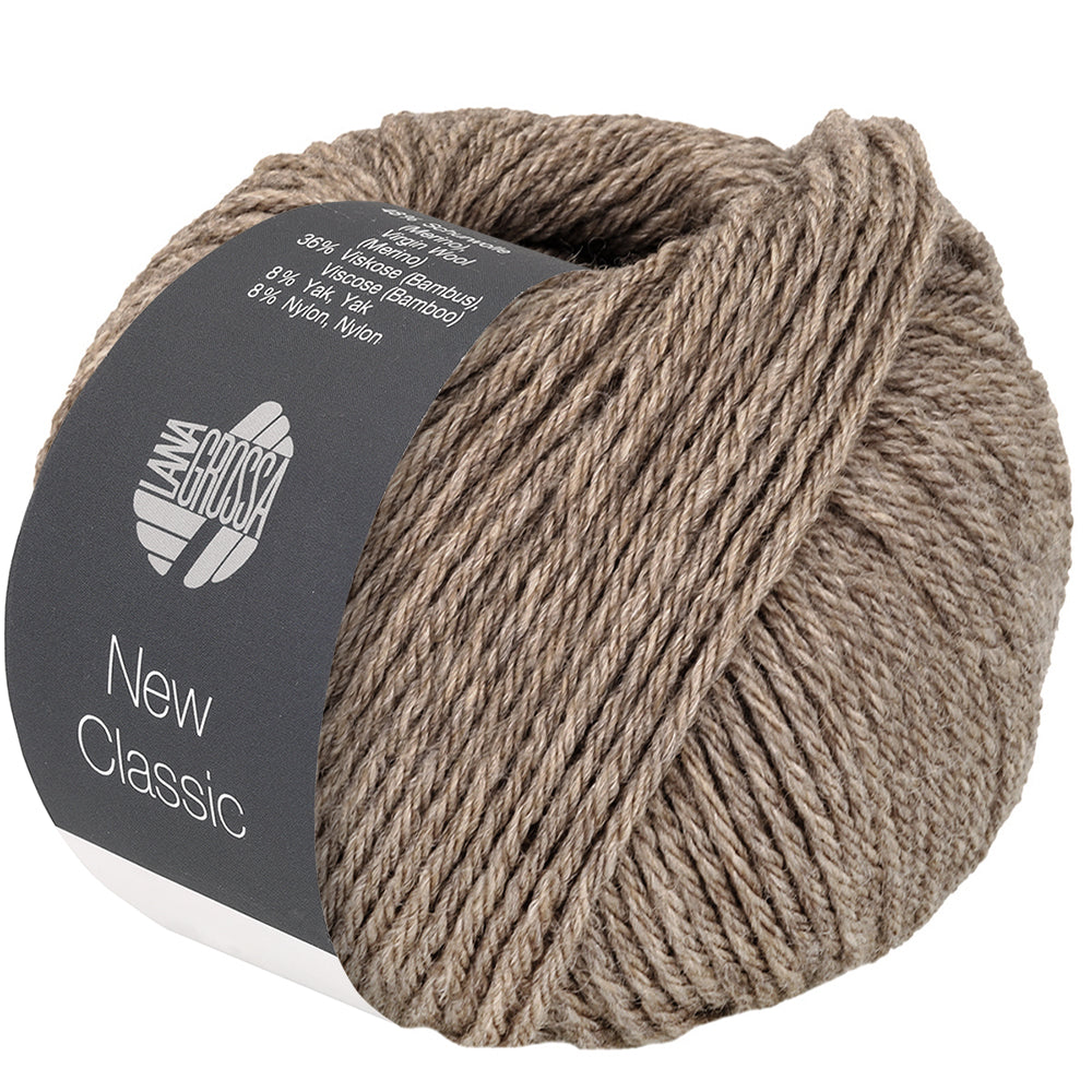 Lana Grossa NEW CLASSIC 0016, Farbe Graubraun