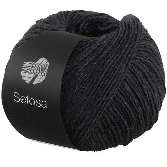 Lana Grossa SETOSA 0002, Farbe Schwarz