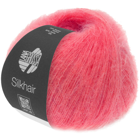 Lana Grossa SILKHAIR 0070, Farbe Himbeer