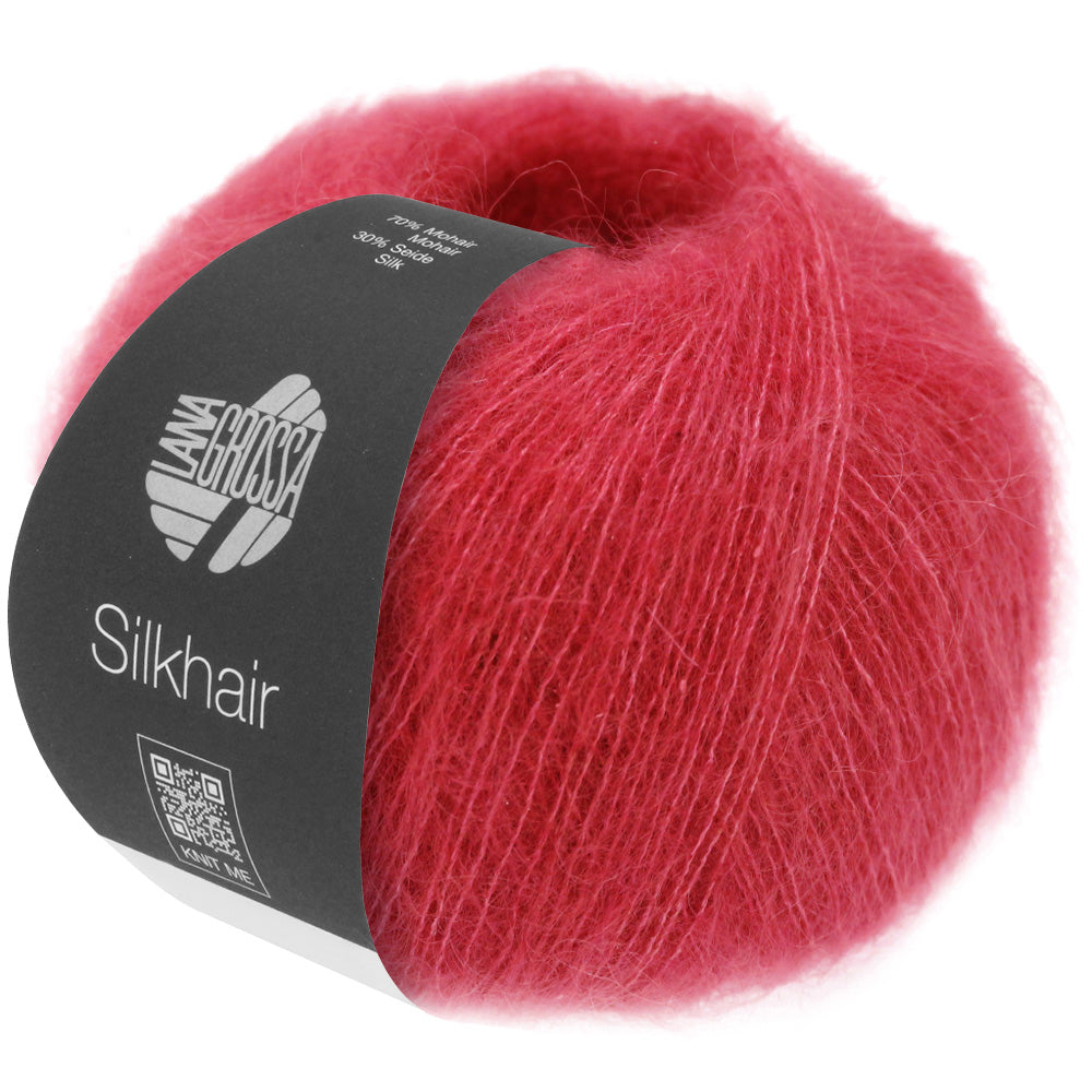 Lana Grossa SILKHAIR 0198, bonbonrot