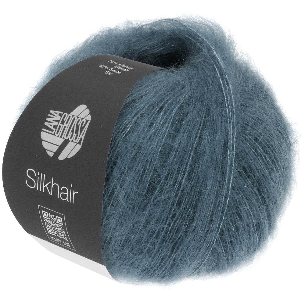 Lana Grossa SILKHAIR 0202, rauchblau