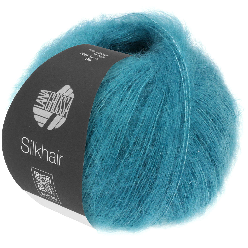 Lana Grossa SILKHAIR 0203, azurblau