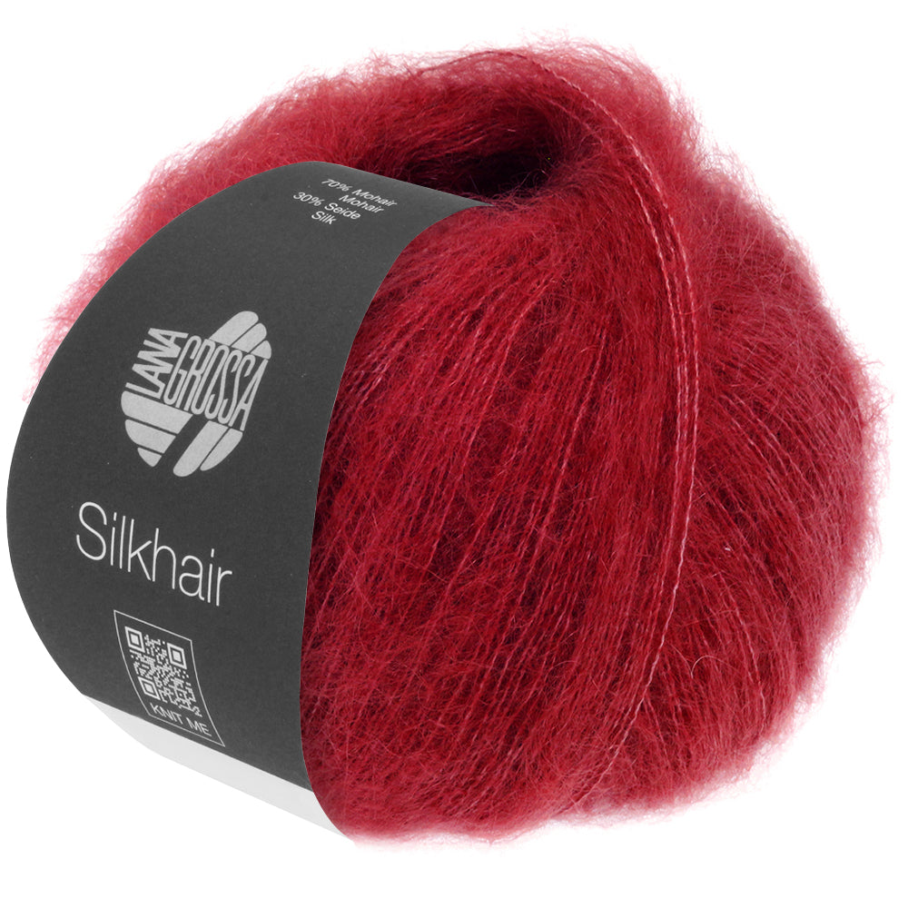 Lana Grossa SILKHAIR 0208, weinrot